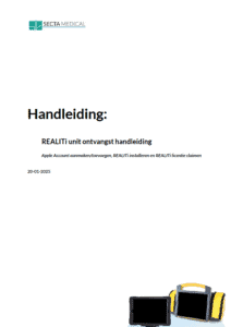 Secta Medical Handleiding REALITi unit ontvangst cover